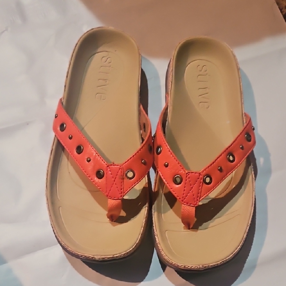 Kids Orange Sandals